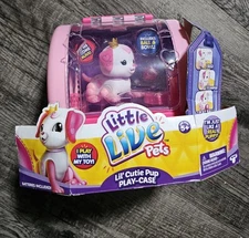 Little Live Pets Lil Cutie Pup Playset - Ruby LLP vintage NIB Chick As Well! 2!