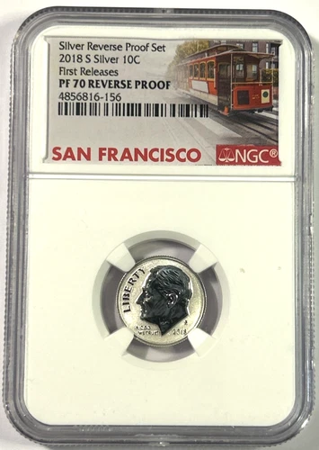 2018s Jefferson Reverse Proof Silver Dime PF70 NGC First Release! Beautiful Coin
