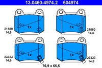1X ATE 13.0460-4974.2 Bremsbelagsatz Scheibenbremse FüR Nissan Mitsubishi Subaru