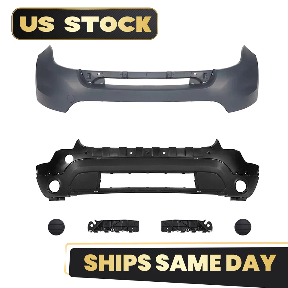 Front Bumper Cover Set For 2011 2012 2013 2014 2015 Ford Explorer Limited XLT - Image 2 of 4