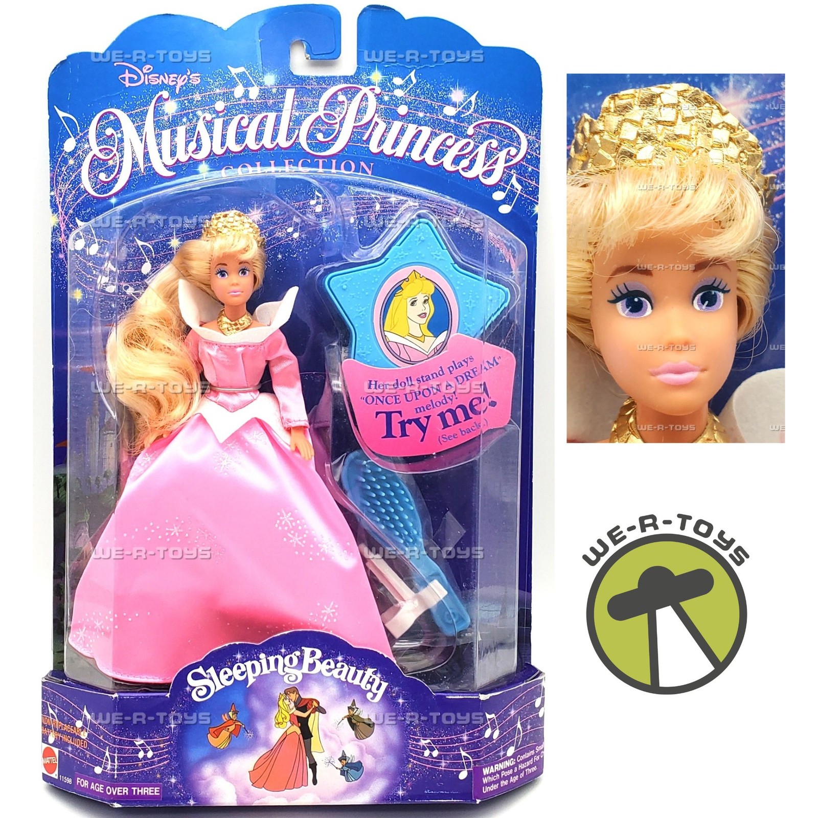 Disney's Musical Princess Collection Sleeping Beauty Doll 1994 Mattel #11598