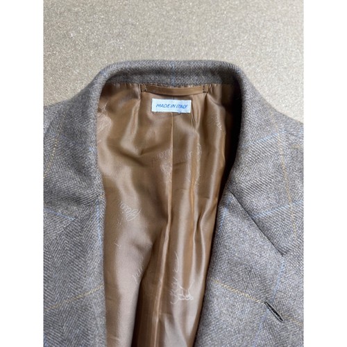 Brioni Blazer Pure Cashmere Made in Italy Sport Coat Herringbone 42R - Picture 4 of 7