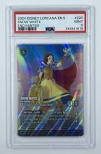 Disney Lorcana Snow White Fair Hearted #220 Shimmering Skies Enchanted PSA 9