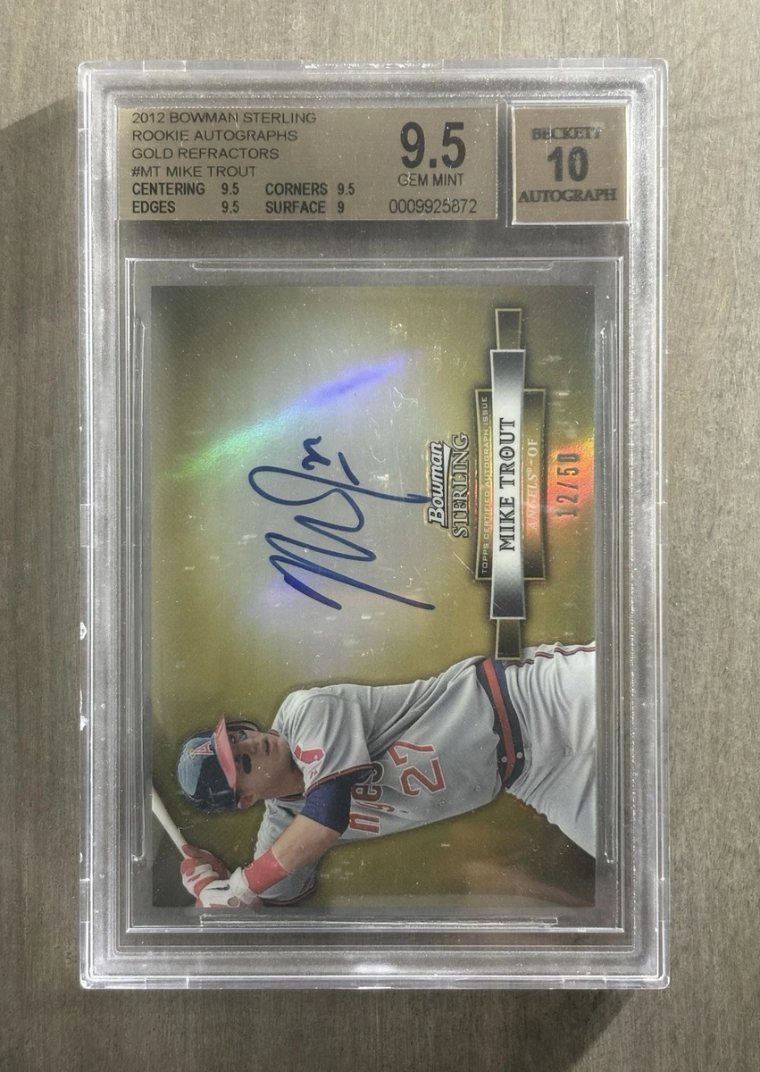 Topps Mike Trout Grade 9.5 Baseball Sports Trading Cards