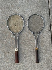 Pair Of Vintage Wilson T2000 Tennis Rackets 2 Racquets Steel Made in the USA