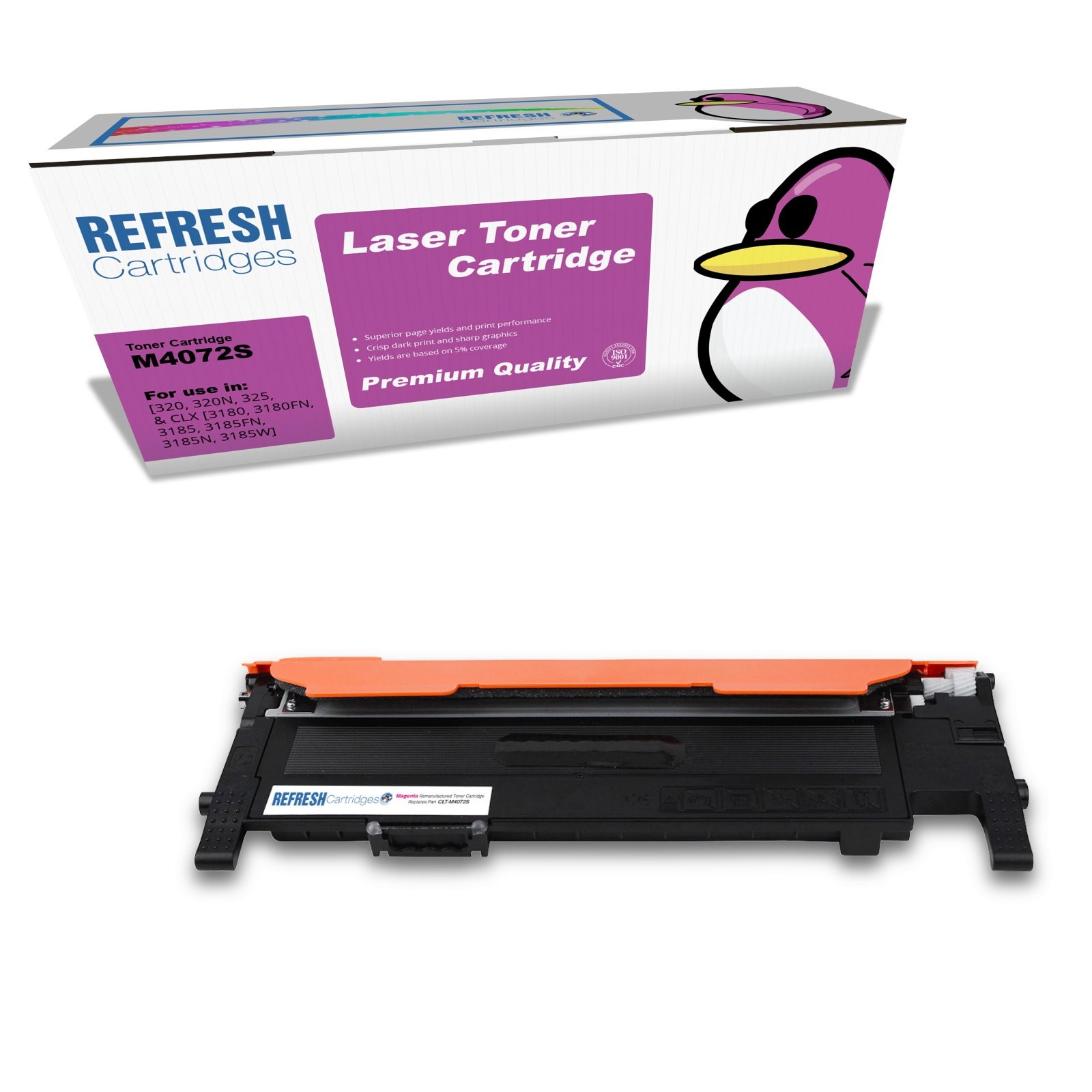 Refresh Cartridges Magenta M4072S Toner Compatible With Samsung Printers