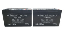 2-PACK UPG 12-Volt 7-Ah F1 Terminal (SLA) AGM Rechargeable Battery