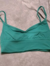 Lululemon Align Sweetheart Bra Light Support A/B Size 4 green