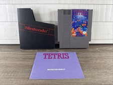 NES Tetris w Booklet Classic Game Cleaned & Tested Nintendo Quick FREE Shipping