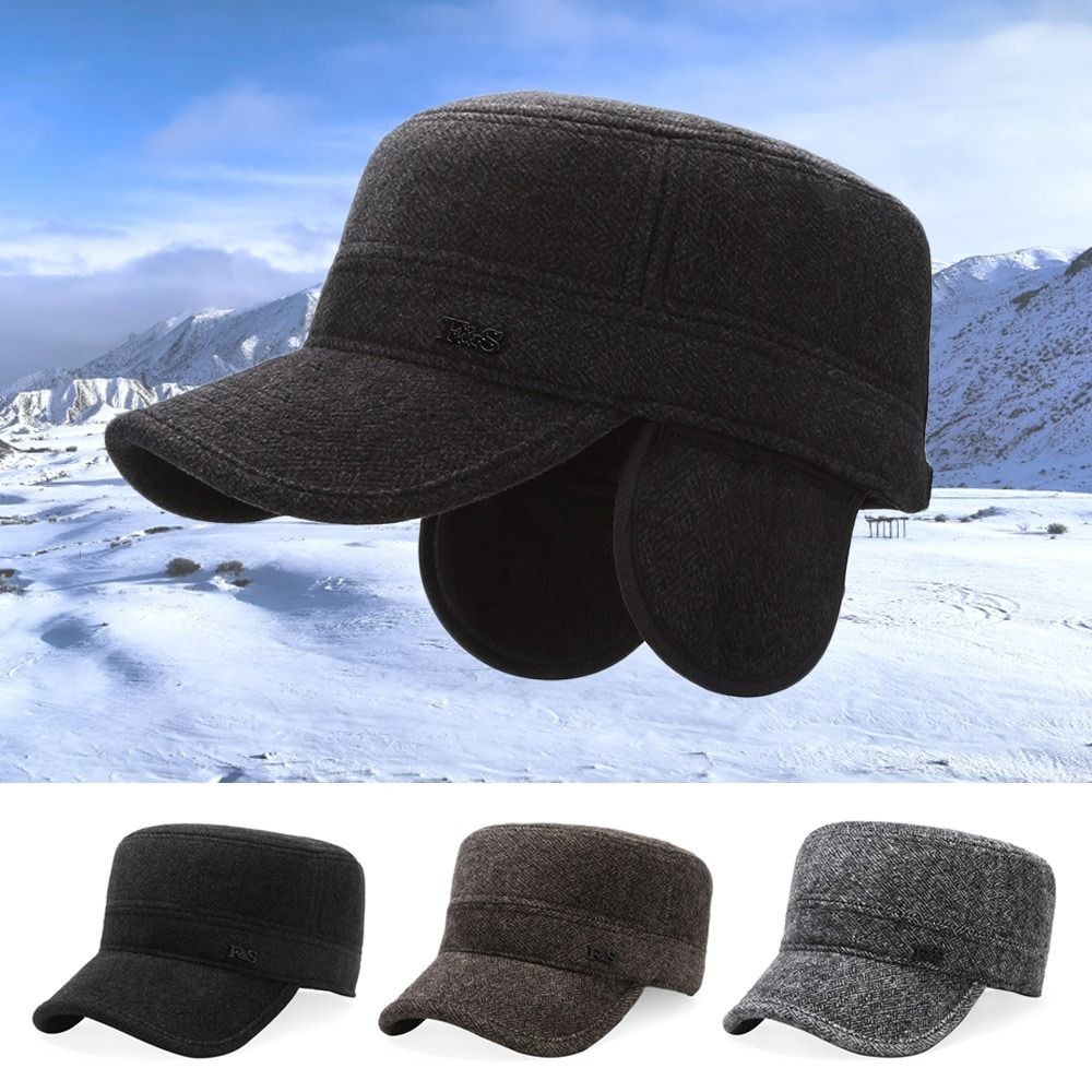 APL Cappello antiorecchie antivento caldo baseball berretto invernale per uomo