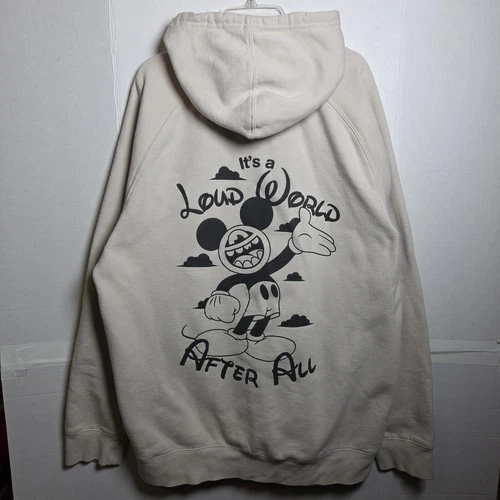 Greg Mike × Mickey Mouse Larry Loudmouth It's A Loud World After All Hoodie XXL - product listing photo