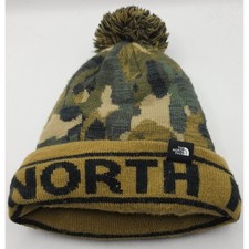 The North Face Kids Camo Pom Pom Beanie Hat S P