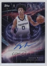 2025-26 Topps Midnight Stroke of Winter Solstice 7/35 Jaylen Wells Auto 17zr
