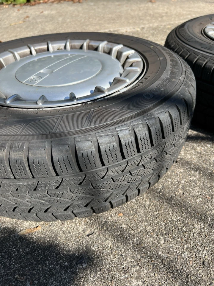 VW Golf 2 GTI Stahlfelgen 13 Zoll mit Allwetterreifen und Gutem Profil - Bild 2 von 4