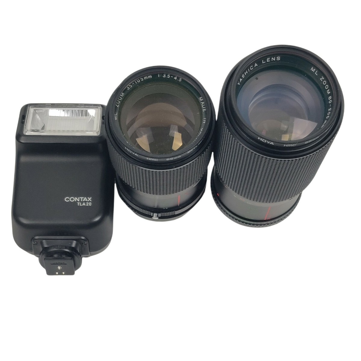 Contax 137 Ma Quartz + 2 Yashica 80-200mm - 35-105mm Lenses +