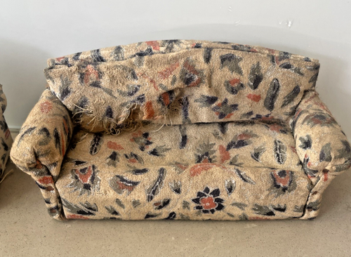 Vintage Dolls House Lounge Furniture 6 Pieces Made In Japan - Picture 6 of 9