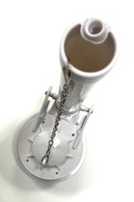 Flush Valve 3.2" Assembly, One Piece Toilets, 3 Brass Locking Lugs with Flapper