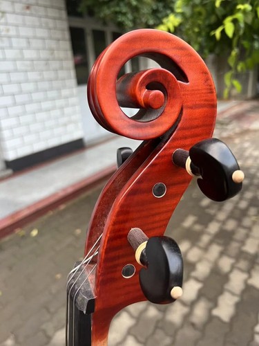 Barouqe Model SONG concert 4/4 Cello, Flames Maple,Big Rich Deep Sound #15713 - Picture 15 of 17