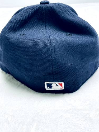Boston Red Sox Hat Cap 7 1/2 Fitted Blue Low Profile New Era Official On-Field - Picture 3 of 10
