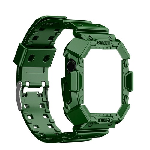 For Apple Watch Series SE/9/8/7/6/5/4 44/40/45/41mm Rugged Clear Case Strap Band - Picture 85 of 105