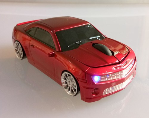 2.4Ghz Wireless Camaro Chevrolet car Shaped mouse Usb Laptop PC MAC Scroll Mice - Picture 2 of 32