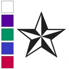 Nautical Lone Barn Star, Vinyl Decal Sticker, Multiple Colors & Sizes #3135