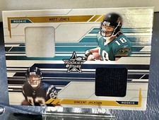 2005 Rookies & Stars #293 Matt Jones/Vincent Jackson Jersey/500 (RC,MEM)