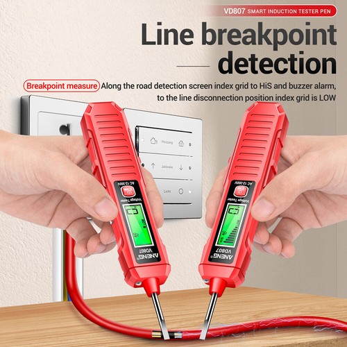 Non-Contact Voltage Electrical Tester w/ Sound Light Alarm for Live/Neutral Wire - Picture 11 of 20