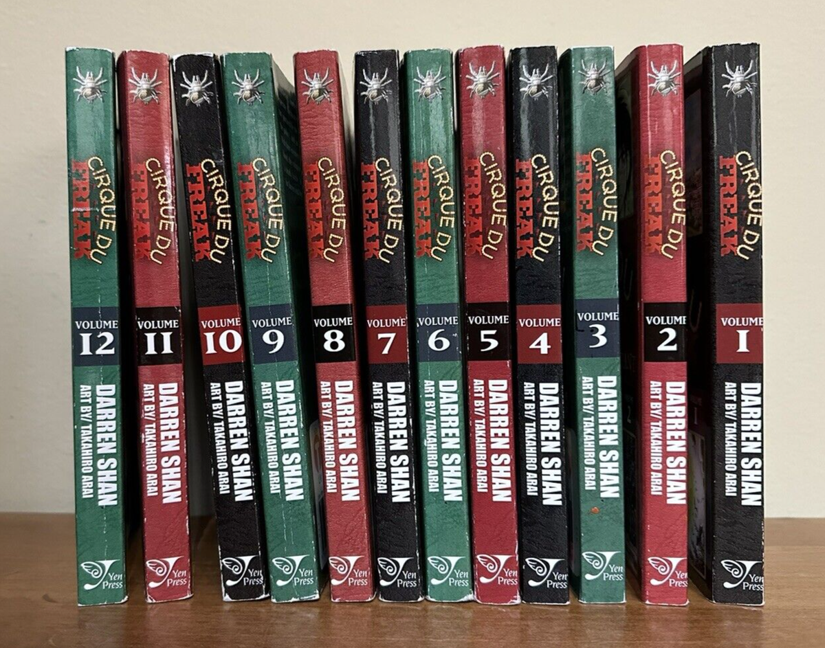 RARE Cirque Du Freak #1-12 Manga English COMPLETE Entire Set