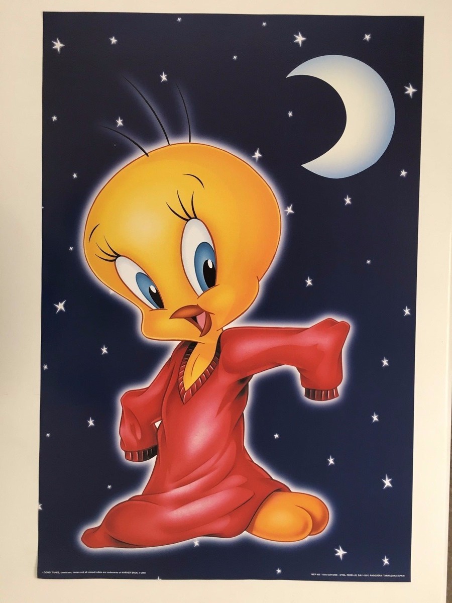 TWEETY BIRD IS GOING TO SLEEP, RARE AUTHENTIC 2001 POSTER | eBay
