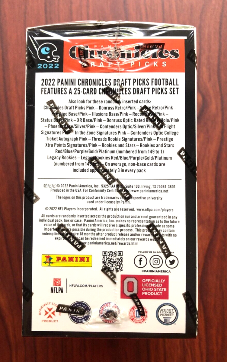 2022 Panini Chronicles Draft Picks Football Trading Cards