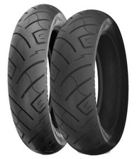 Shinko Sr777 13080-17 Front 18065-16 Rear Blackwall Bias Ply Tire Set Shinko Sr777 13080-17 Front 18065-16 Rear Blackwall Bias Ply Tire Set