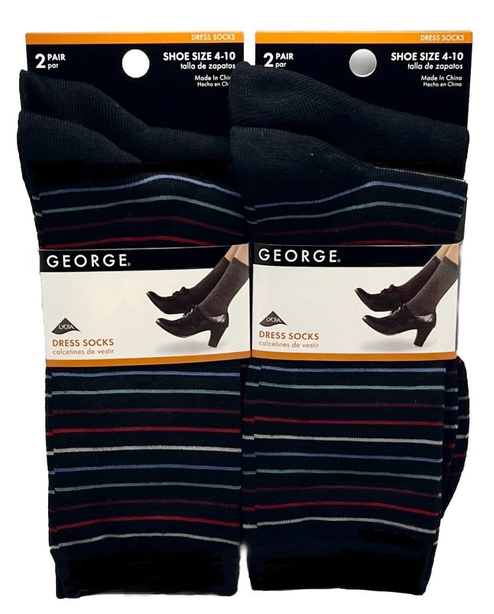 ladies dress socks for sale Women's Colorful Cotton & Linen Blend Thin Dress Socks Multicolor / M