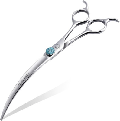 Fenice 7.5'' Curved Shears for Dogs - Japanese 440C Stainless Steel Scissors