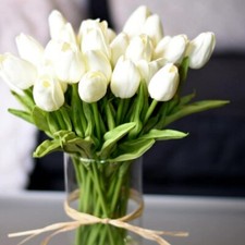 Tulip Artificial Flowers Real Touch DIY Bouquet Gift Home Gardening