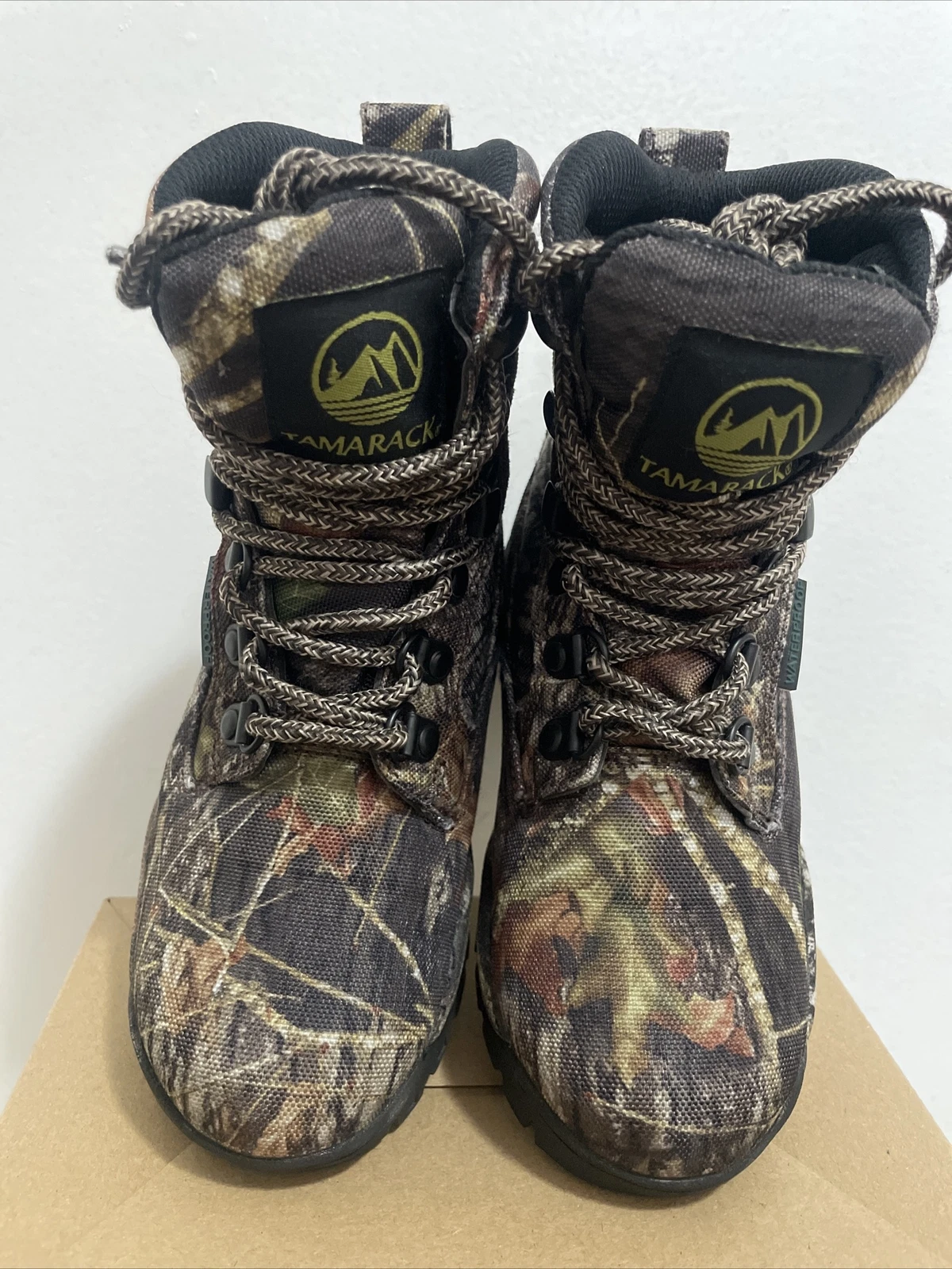 Tamarack Boys Camo High Top Waterproof Thinsulate Boots Youth Size 12