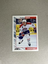 1992-93 Score Canadiens Hockey #246 Stephan Lebeau