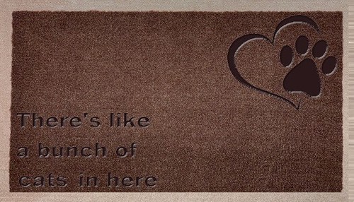 Bunch Of Cats Pet Cat Coir Synthetic Grey Nylon Funny Novelty Door Mat 70x40cm - Picture 20 of 27