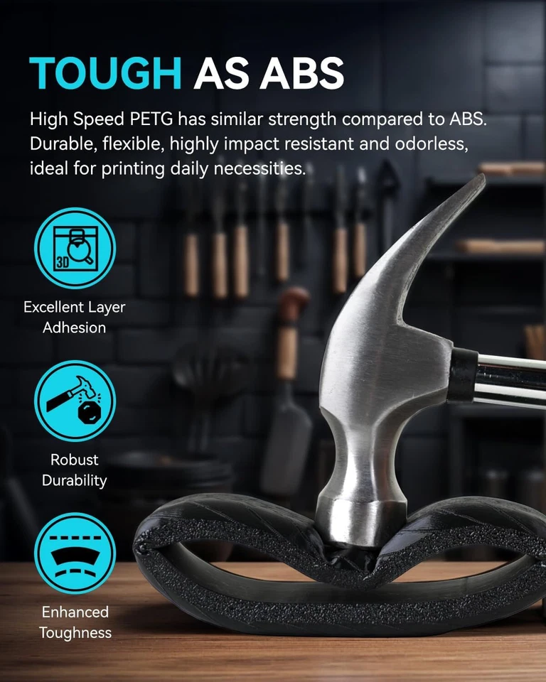 SUNLU 5KG/10KG Matte PETG 3D Printer Filament 1.75mm PETG High Speed 1KG/Roll - Image 4 of 4