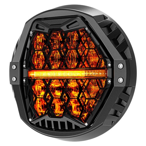 Brightest for Harley Street Glide 2006-2017 Round 7" LED Headlight Amber Running - Picture 7 of 16