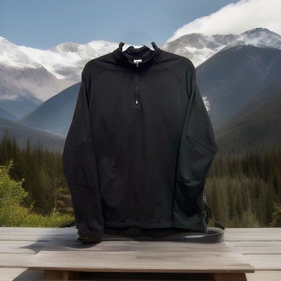 Helly Hansen Sweatshirt Womens XL Black Long Sleeve Quarter Zip Pullover  Active