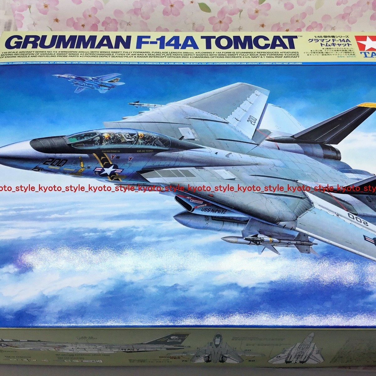 Tamiya 1/48 No.114 Grumman F- 14 A Tomcat Plastic Model 61114