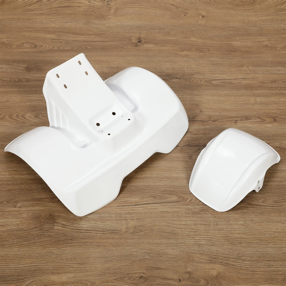 New White Plastic Front & Rear Fender Kit For Honda ATC70 ATC 70 1978-1985 ATV - Image 2 of 4