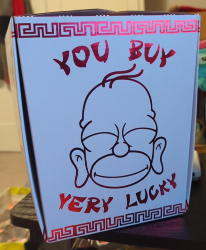 The Simpsons Red Vermilion Homer Buddha 7" Vinyl Figure by Kidrobot NEW Sealed - Picture 2 of 14
