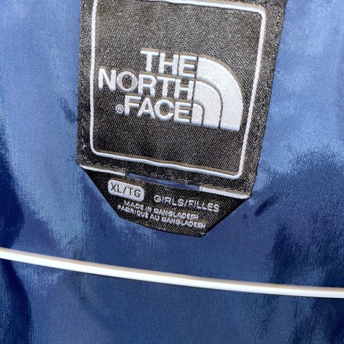 The North Face Girls XL 18 Jacket Coat Blue Floral Stitch - Picture 5 of 12