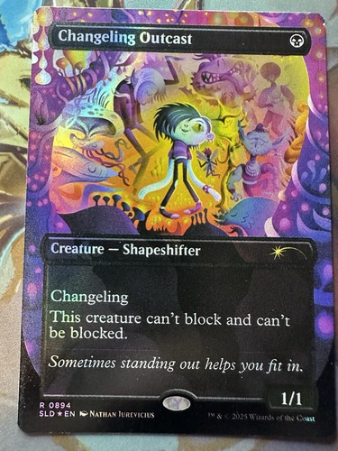 Changeling Outcast (Rainbow Foil) - Secret Lair: Everyone's Invited