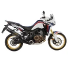HONDA Africa Twin CRF 1000 L 2017 17 EXHAUST LEOVINCE NERO SILENCER SLIP-ON ST