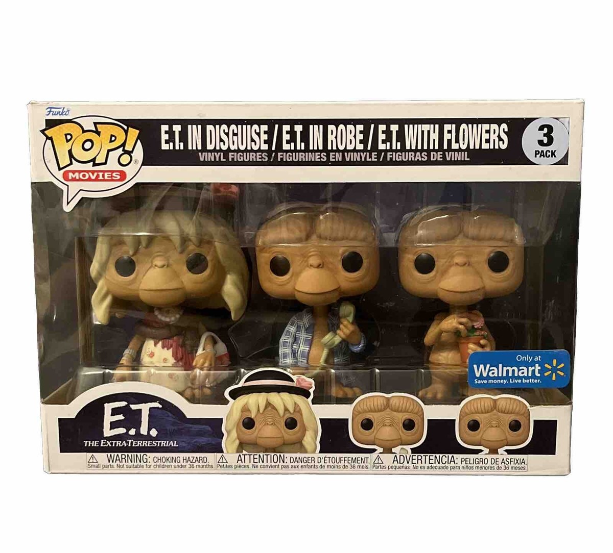 【正規品・レア】Funko pop! Movies E.T. 3 Pack 限定 Funko Pop! Movies: E.T 3 Pack Vinyl Figures Walmart Exclusive | eBay