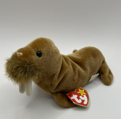 New Ty Beanie Babies Paul Walrus 1999 NWT Plush Stuffed Animal Baby Bean Bag