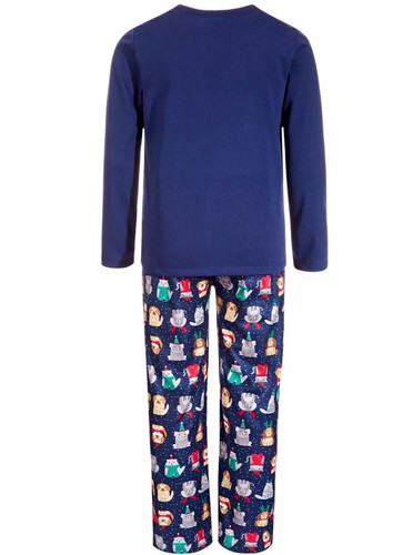 Matching Family PJs Kids Bah Humbug Dog Christmas Pajama Set - 14-16 XL #6994 - Picture 2 of 12